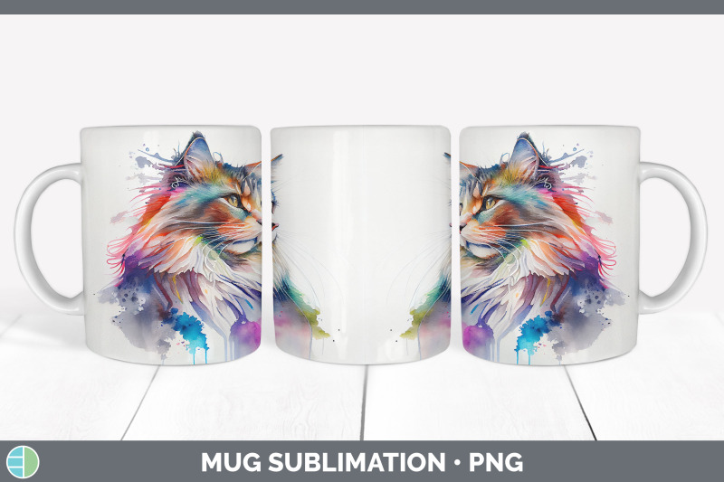 rainbow-norwegian-forest-cat-mug-sublimation-coffee-cup-background-p