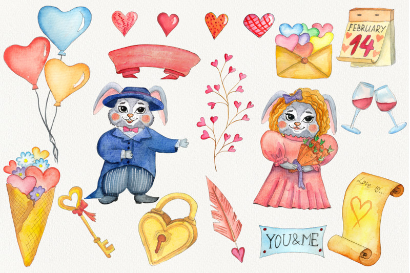 happy-valentines-day-watercolor-set
