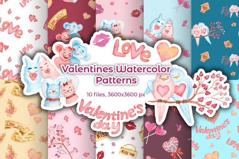 valentines-watercolor-patterns