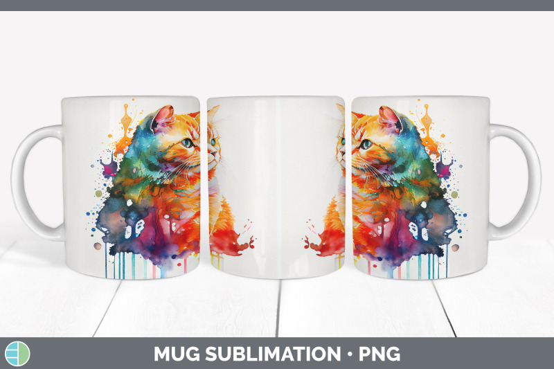 rainbow-orange-cat-mug-sublimation-coffee-cup-background-png