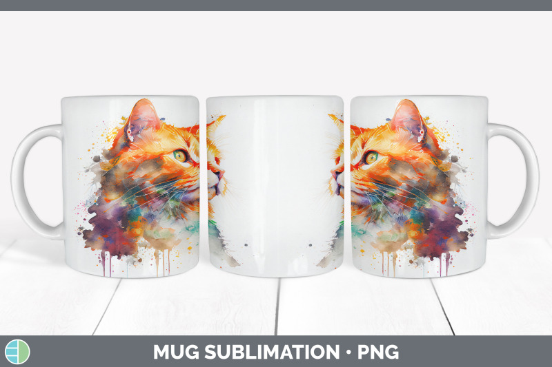 rainbow-orange-cat-mug-sublimation-coffee-cup-background-png