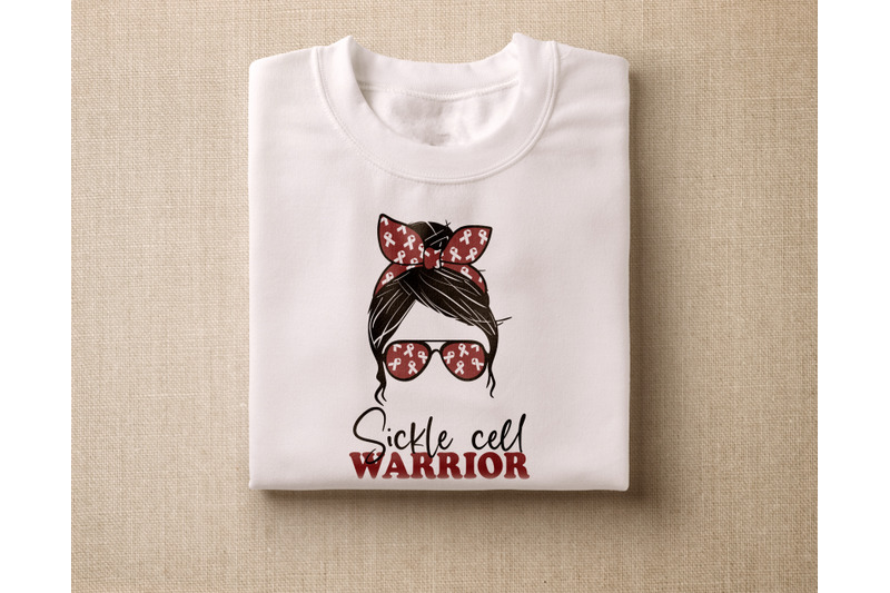 sickle-cell-warrior-warrior-svg-png-sickle-cell-messy-bun-svg