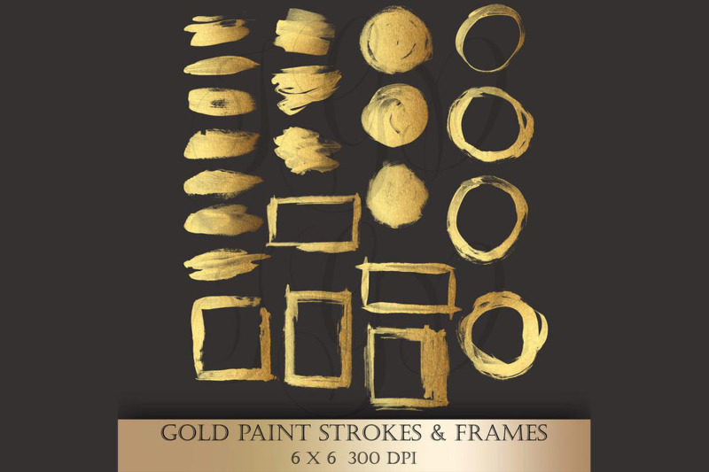 gold-brush-strokes-clipart-gold-metallic-glitter-paint-strokes-circl