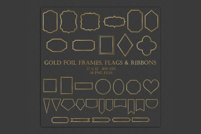 gold-foil-frames-clip-art-gold-foil-frames-labels-flags-amp-ribbons-fo