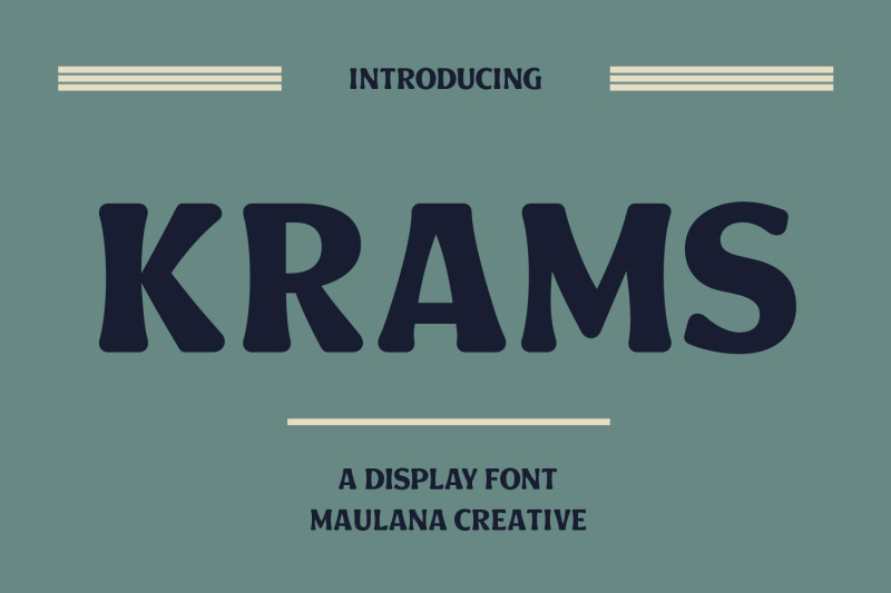 krams-decorative-display-font