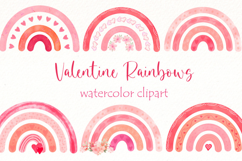 watercolor-valentine-rainbow-png-clipart-pink-rainbows