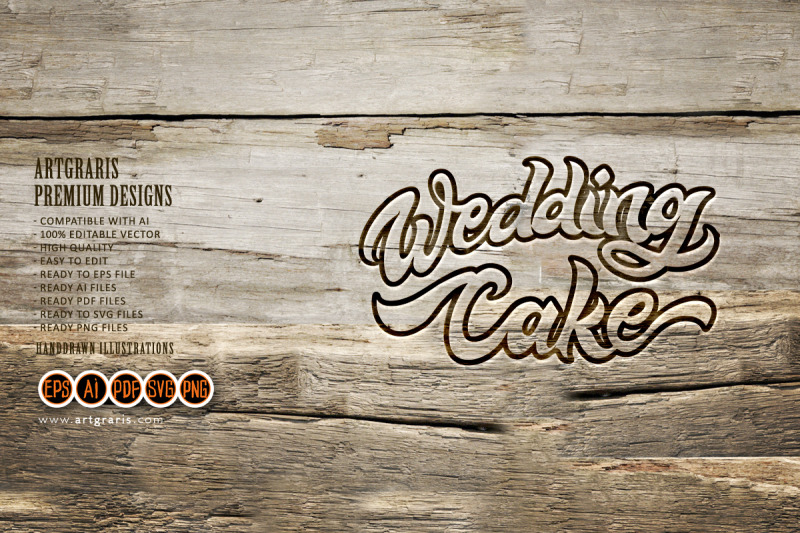 wedding-cake-lettering-text-black-and-white