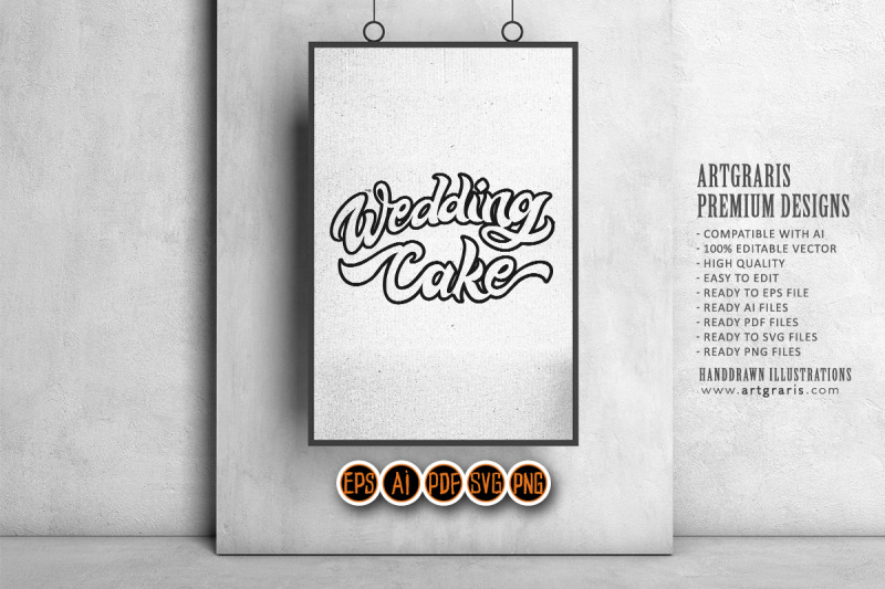 wedding-cake-lettering-text-black-and-white