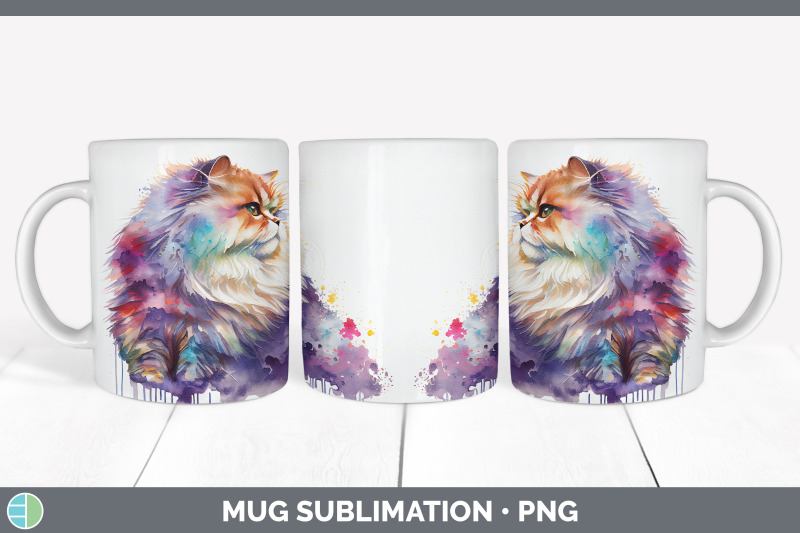 rainbow-persian-cat-mug-sublimation-coffee-cup-background-png