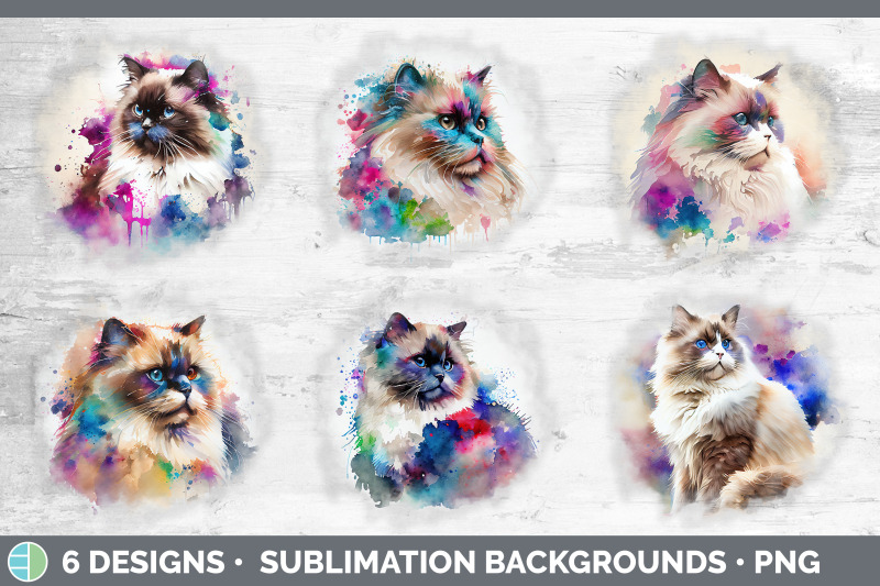 rainbow-ragdoll-cat-background-grunge-sublimation-backgrounds