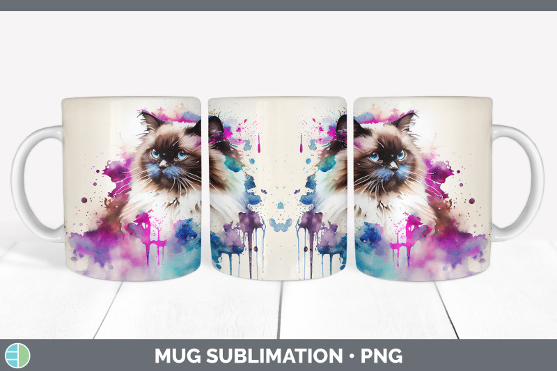 rainbow-ragdoll-cat-mug-sublimation-coffee-cup-background-png