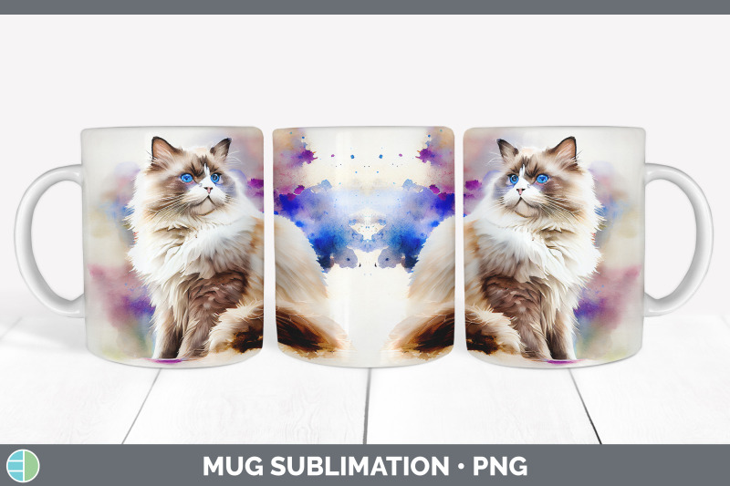 rainbow-ragdoll-cat-mug-sublimation-coffee-cup-background-png