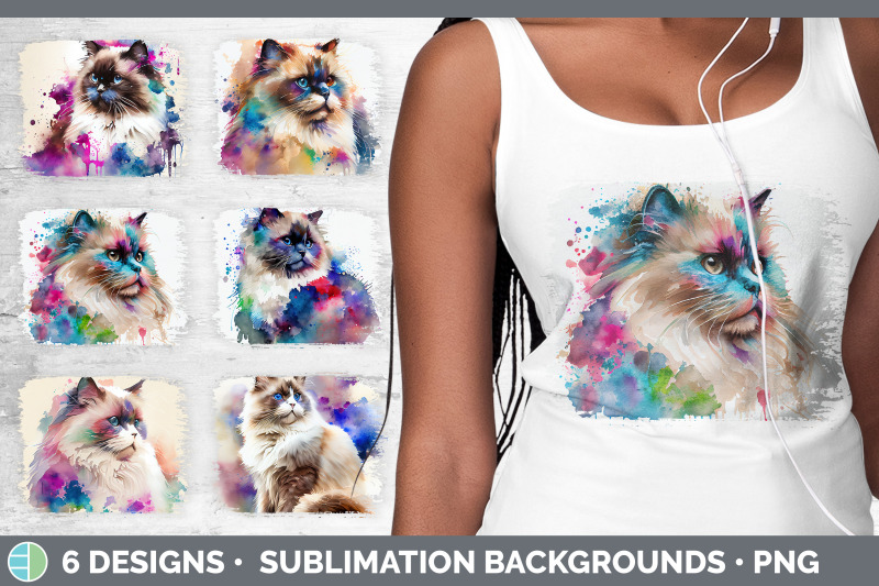 rainbow-ragdoll-cat-distressed-sublimation-background-panel