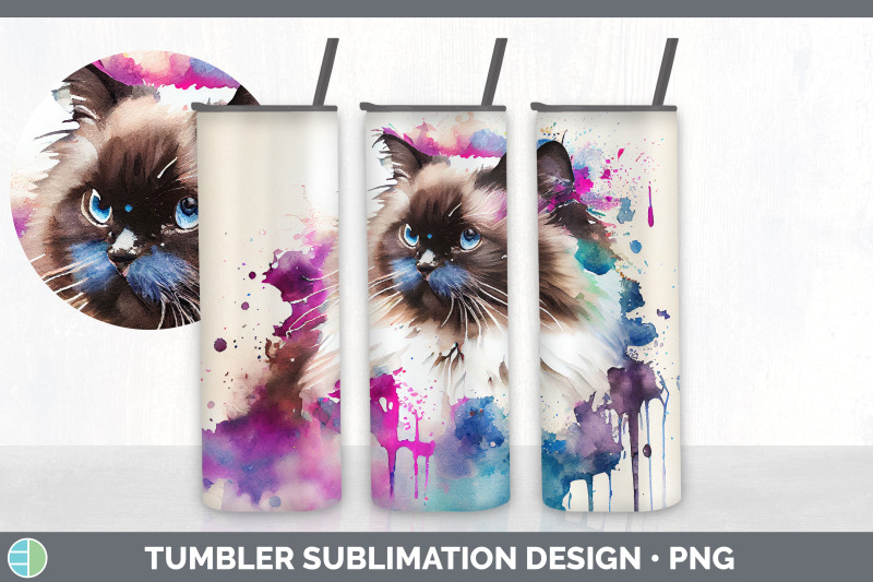 rainbow-ragdoll-cat-tumbler-sublimation-bundle