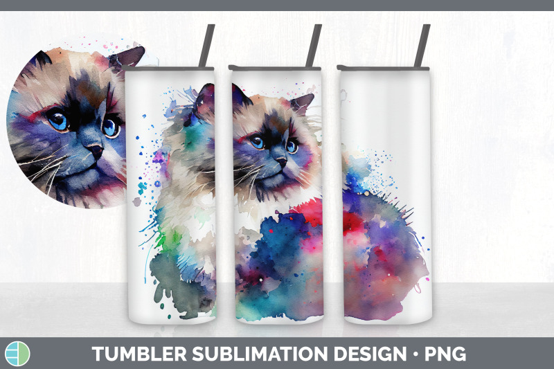 rainbow-ragdoll-cat-tumbler-sublimation-bundle