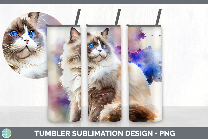 rainbow-ragdoll-cat-tumbler-sublimation-bundle