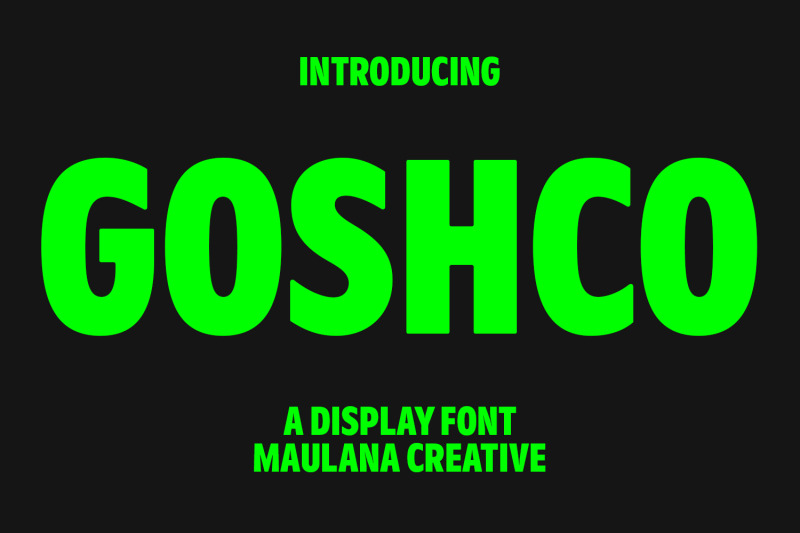 goshco-sans-display-font