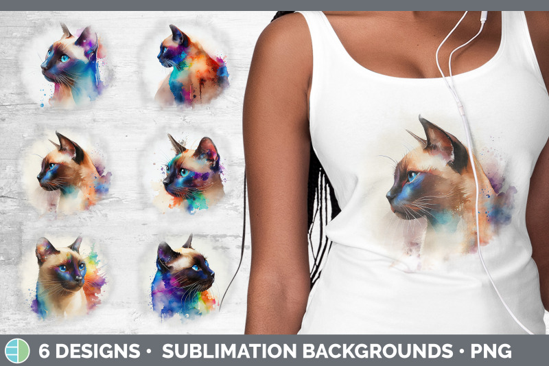 rainbow-siamese-cat-background-grunge-sublimation-backgrounds