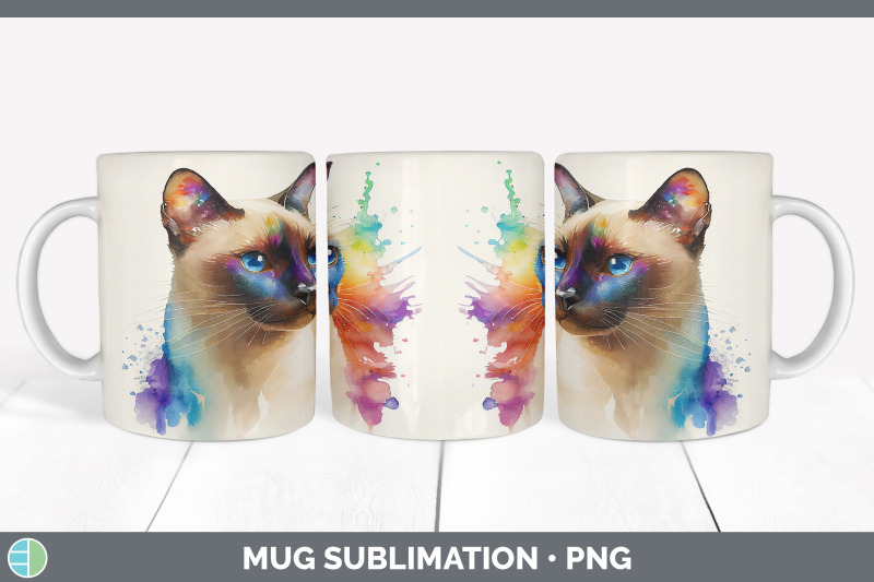 rainbow-siamese-cat-mug-sublimation-coffee-cup-background-png