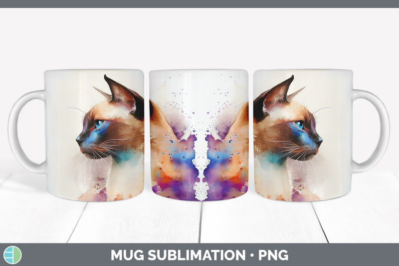 rainbow-siamese-cat-mug-sublimation-coffee-cup-background-png