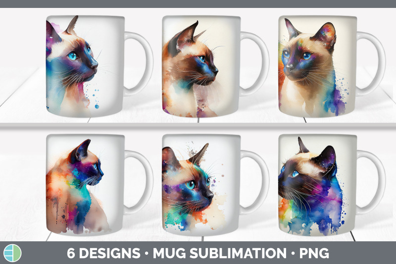 rainbow-siamese-cat-mug-sublimation-coffee-cup-background-png