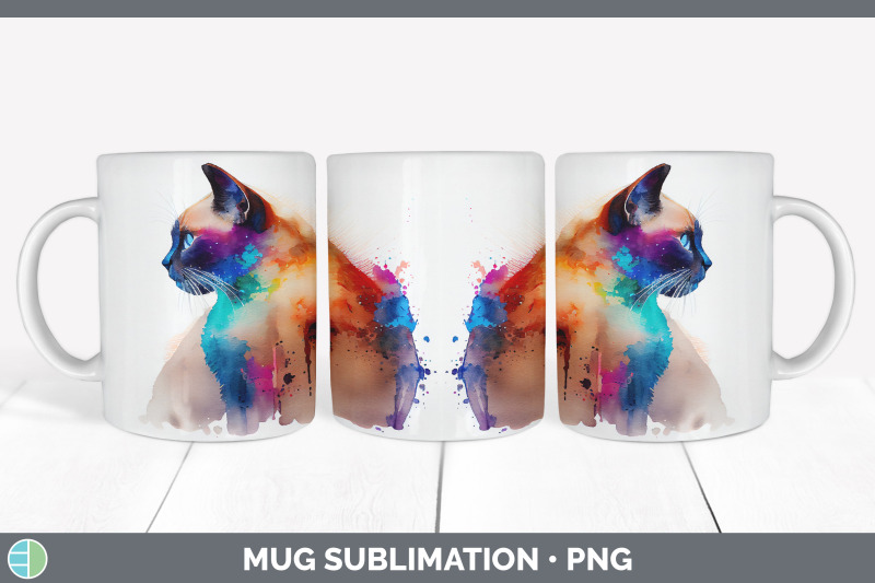 rainbow-siamese-cat-mug-sublimation-coffee-cup-background-png