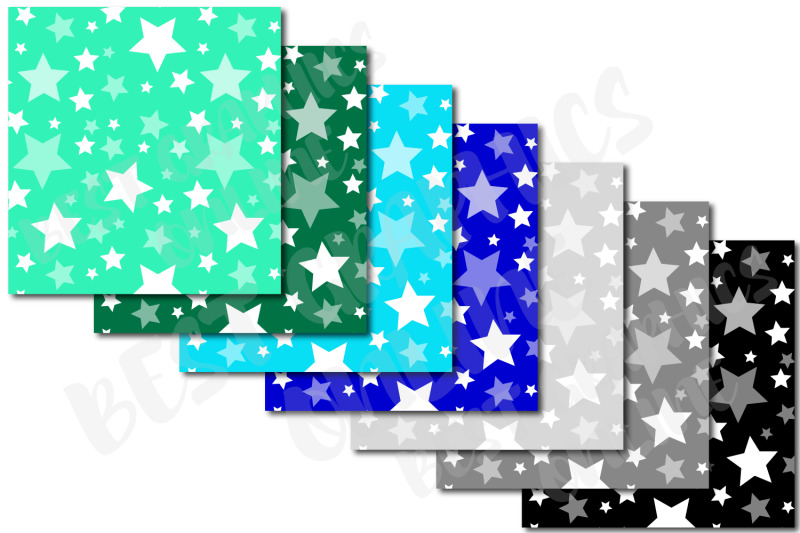 starry-night-digital-papers-stars-background-papers-clipart