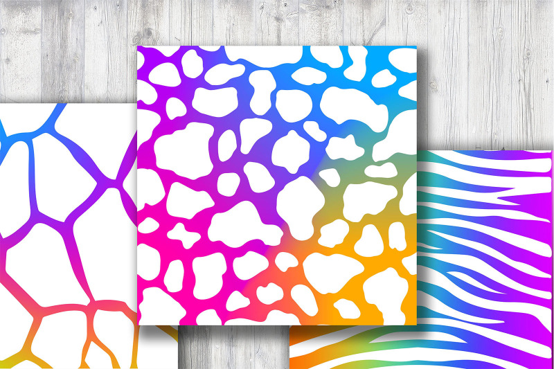 rainbow-animal-print-digital-papers