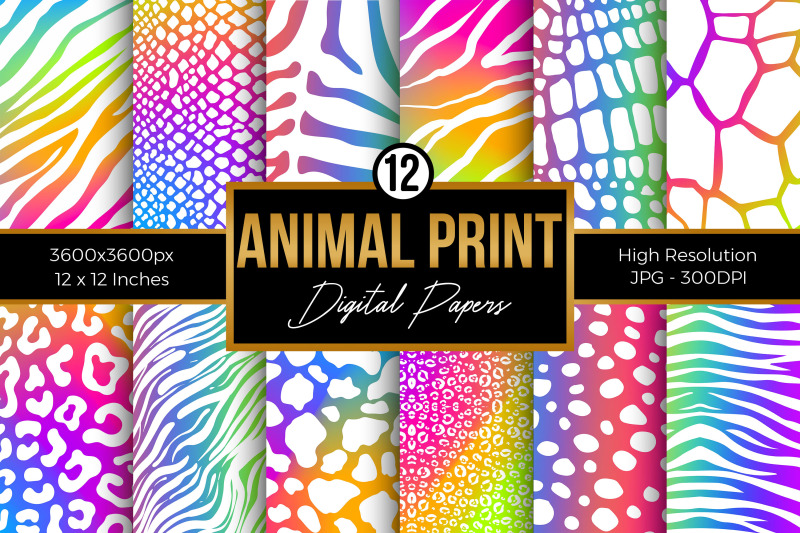 rainbow-animal-print-digital-papers