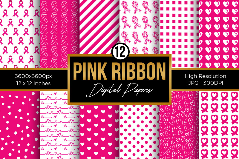 pink-ribbon-digital-papers