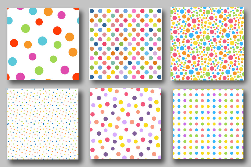 rainbow-polka-dots-digital-papers