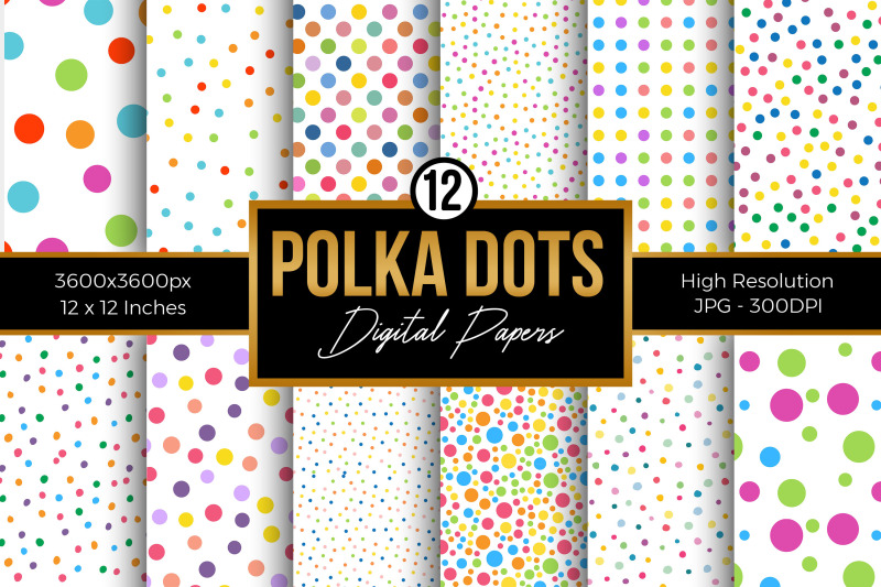 rainbow-polka-dots-digital-papers