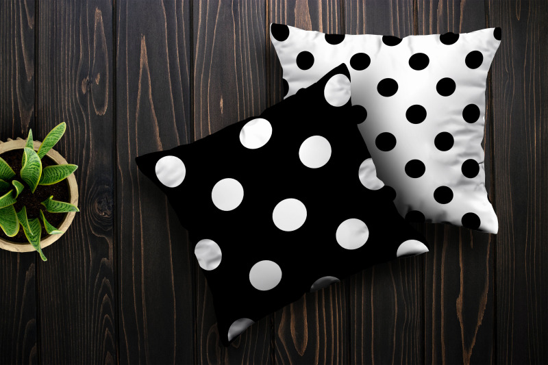 black-amp-white-polka-dots-digital-papers