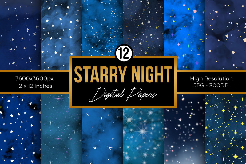 starry-night-digital-papers