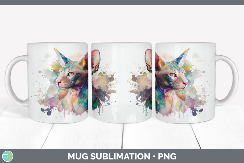 rainbow-sphynx-cat-mug-sublimation-coffee-cup-background-png