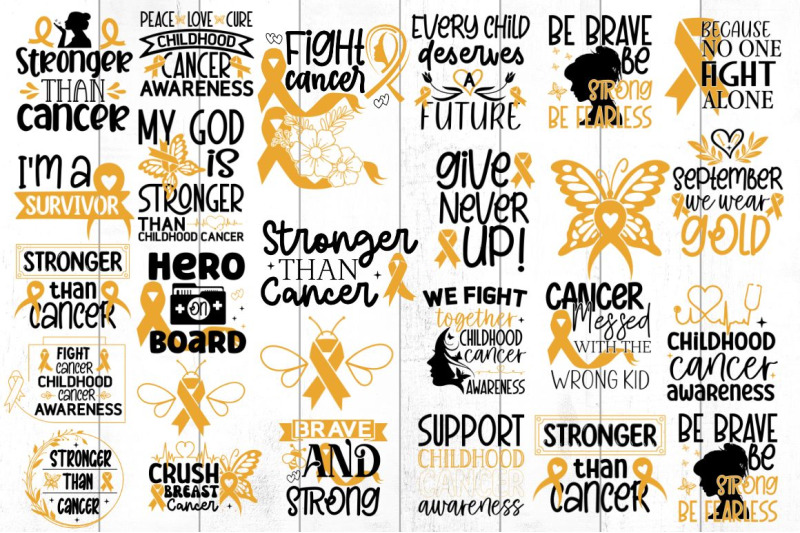 childhood-cancer-svg-bundle