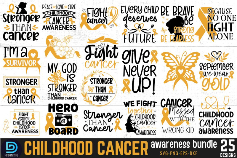 childhood-cancer-svg-bundle