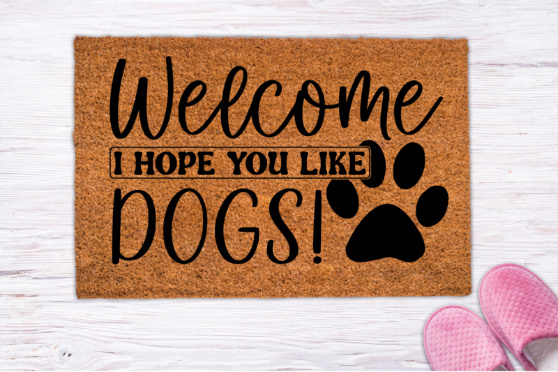 Dog Doormat SVG Bundle By DESIGNISTIC | TheHungryJPEG