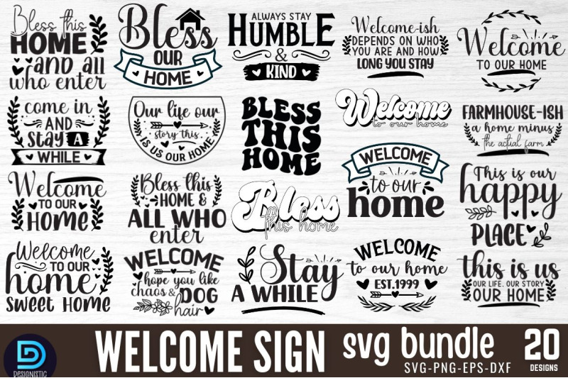 welcome-sign-round-svg-bundle