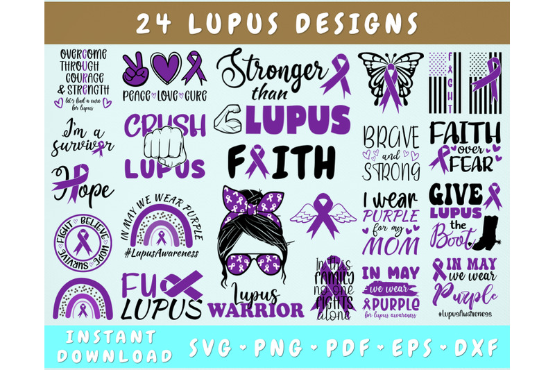 lupus-awareness-svg-bundle-24-designs-lupus-png-lupus-warrior-svg