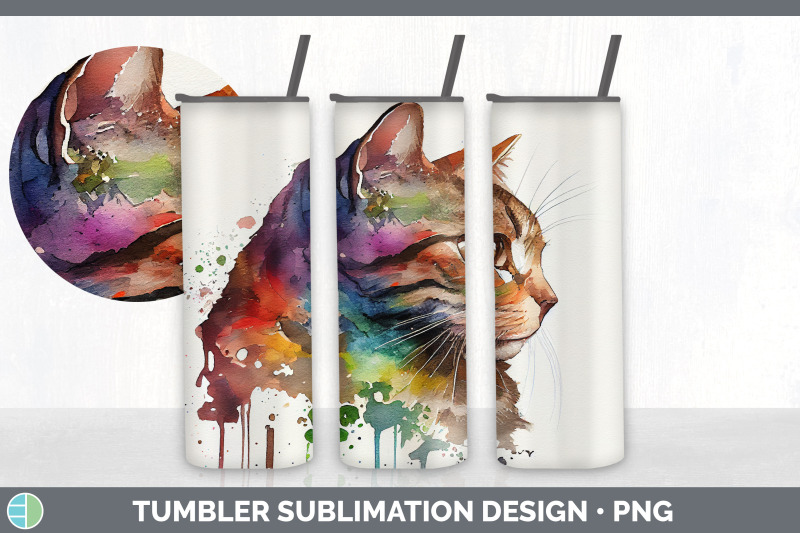 rainbow-tabby-cat-tumbler-sublimation-bundle