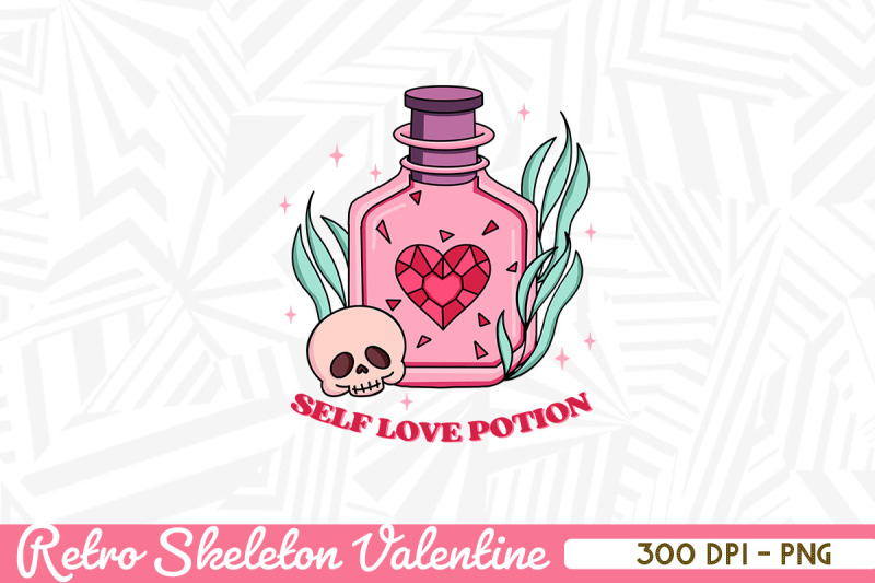 self-love-potion-retro-skeleton