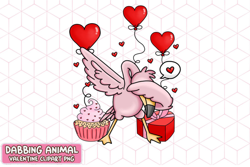 cute-flamingo-dabbing-valentine-heart