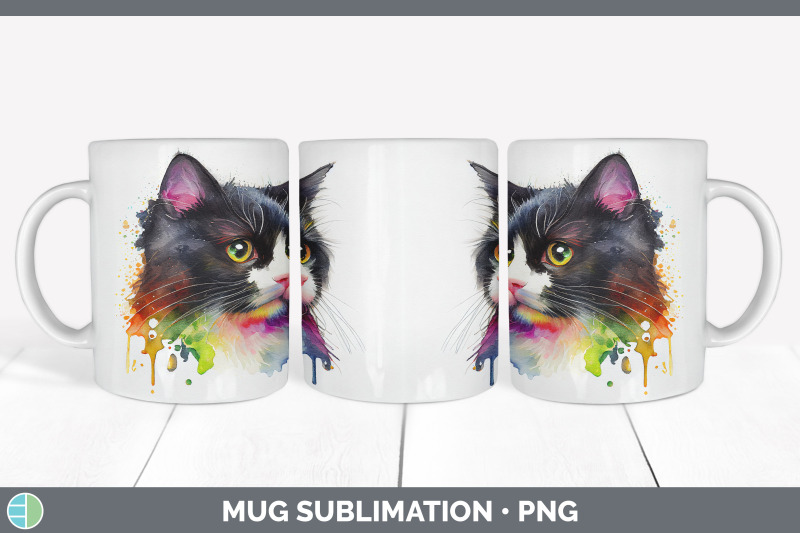 rainbow-tuxedo-cat-mug-sublimation-coffee-cup-background-png