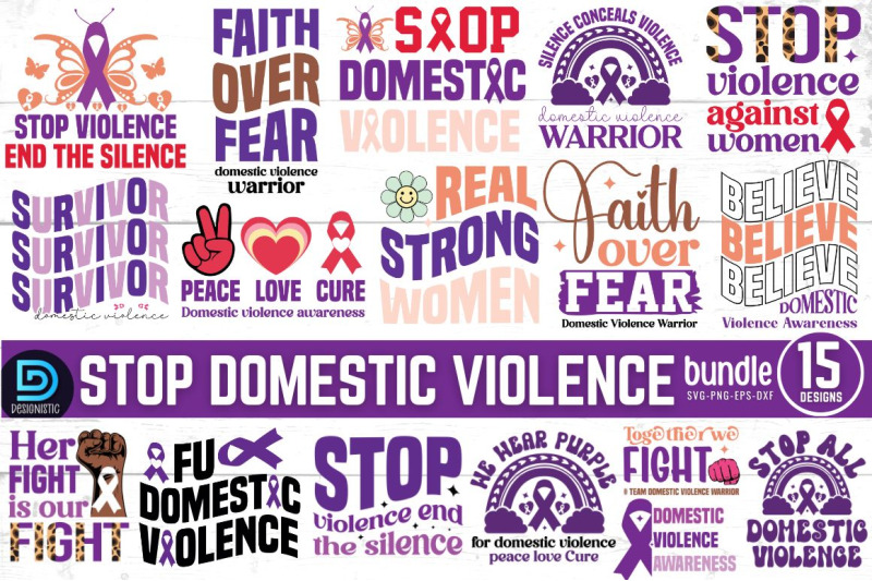 stop-domestic-violence-svg-bundle