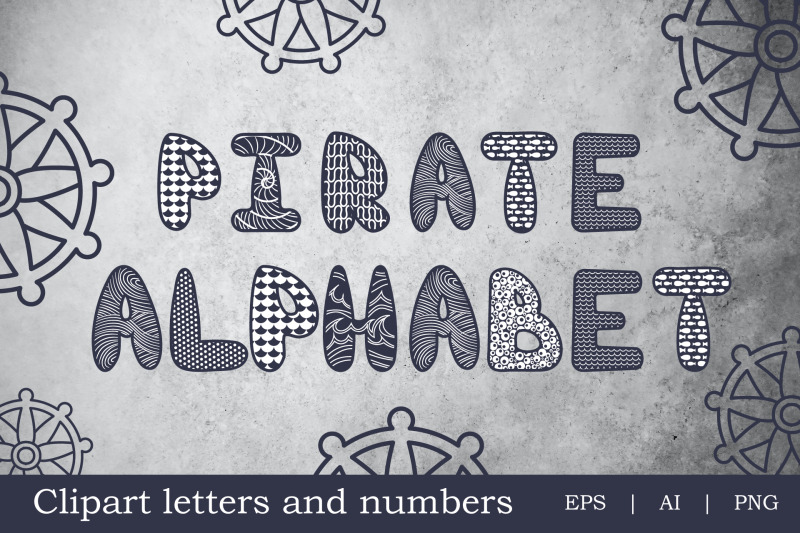 cartoon-black-and-white-pirate-cute-alphabet-and-numbers