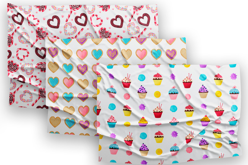 14-seamless-patterns-with-sweets-backgrounds-with-cupcakes