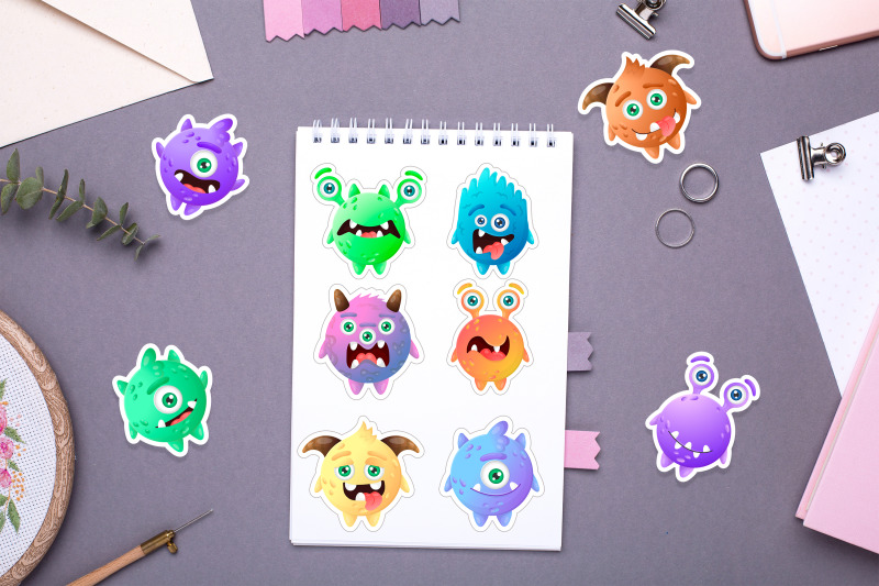 cute-funny-monsters-printable-stickers