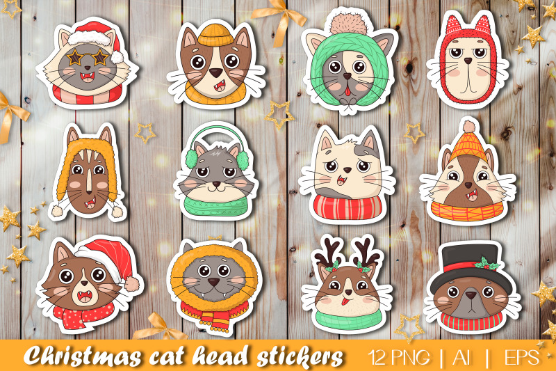 cute-kawaii-cat-heads-printable-stickers-png