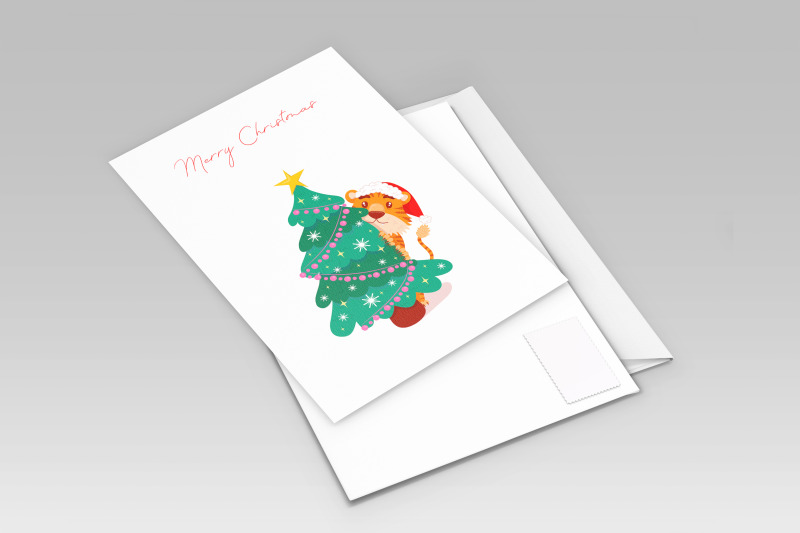 christmas-cute-tiger-stickers-funny-chinese-tigers-png